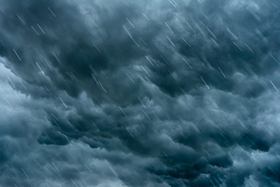 An image of the rain and storm clouds